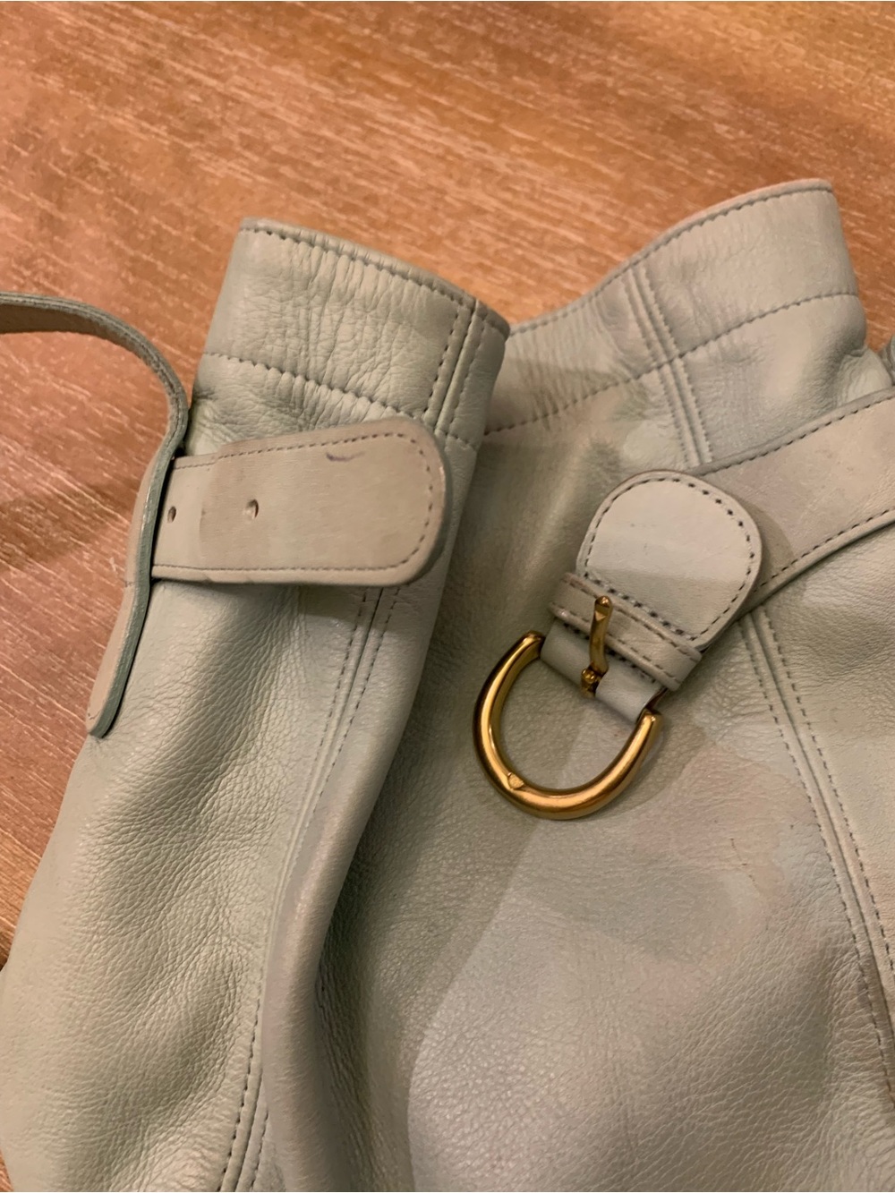 Vintage Coach Mint Green soho belted bucket bag - Picture 7 of 16